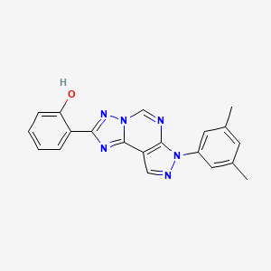 2-[3-(3,5-Dimethylphenyl)-6-hydropyrazolo[5,4-d]1,2,4-triazolo[1,5-e]pyrimidin-8-yl]phenol