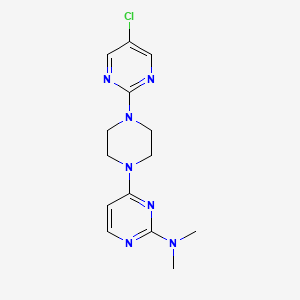 4-[4-(5-chloropyrimidin-2-yl)piperazin-1-yl]-N,N-dimethylpyrimidin-2-amine