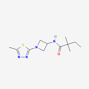 2,2-dimethyl-N-[1-(5-methyl-1,3,4-thiadiazol-2-yl)azetidin-3-yl]butanamide