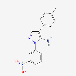 4-(4-methylphenyl)-1-(3-nitrophenyl)-1H-pyrazol-5-amine