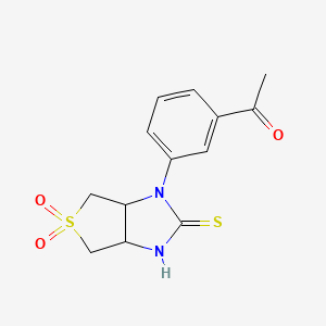 1-[3-(5,5-dioxido-2-thioxohexahydro-1H-thieno[3,4-d]imidazol-1-yl)phenyl]ethanone