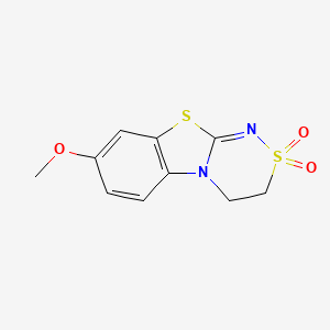 5-Methoxy-8,11lambda6-dithia-1,10-diazatricyclo[7.4.0.0^{2,7}]trideca-2(7),3,5,9-tetraene-11,11-dione