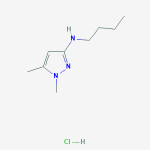 molecular formula C9H18ClN3 B12223229 N-butyl-1,5-dimethylpyrazol-3-amine;hydrochloride 