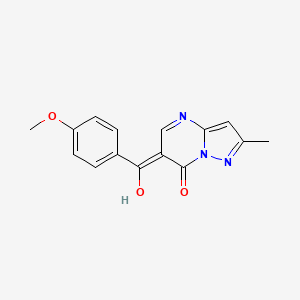 (6Z)-6-[hydroxy-(4-methoxyphenyl)methylidene]-2-methylpyrazolo[1,5-a]pyrimidin-7-one