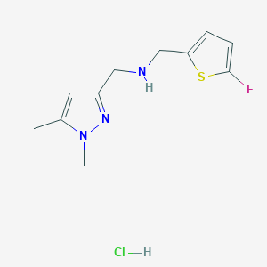 1-(1,5-dimethyl-1H-pyrazol-3-yl)-N-[(5-fluoro-2-thienyl)methyl]methanamine