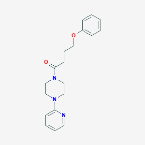 molecular formula C19H23N3O2 B1222326 4-Phenoxy-1-[4-(2-pyridinyl)-1-piperazinyl]-1-butanone 