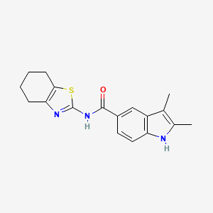 2,3-dimethyl-N-(4,5,6,7-tetrahydro-1,3-benzothiazol-2-yl)-1H-indole-5-carboxamide