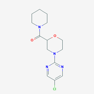 4-(5-Chloropyrimidin-2-yl)-2-(piperidine-1-carbonyl)morpholine