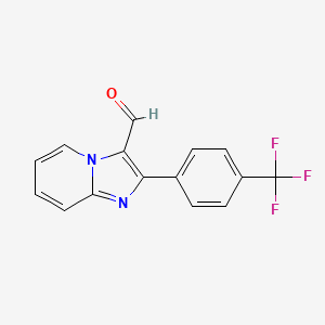 2-(4-(Trifluoromethyl)phenyl)imidazo[1,2-A]pyridine-3-carbaldehyde