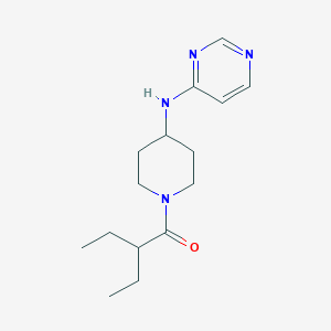 2-Ethyl-1-{4-[(pyrimidin-4-yl)amino]piperidin-1-yl}butan-1-one