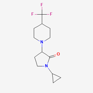 1-Cyclopropyl-3-[4-(trifluoromethyl)piperidin-1-yl]pyrrolidin-2-one