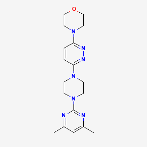 4-{6-[4-(4,6-Dimethylpyrimidin-2-yl)piperazin-1-yl]pyridazin-3-yl}morpholine