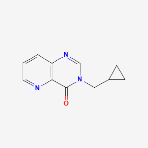 molecular formula C11H11N3O B12223405 3-(cyclopropylmethyl)-3H,4H-pyrido[3,2-d]pyrimidin-4-one 