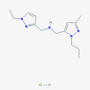 1-(1-ethyl-1H-pyrazol-3-yl)-N-[(3-methyl-1-propyl-1H-pyrazol-5-yl)methyl]methanamine