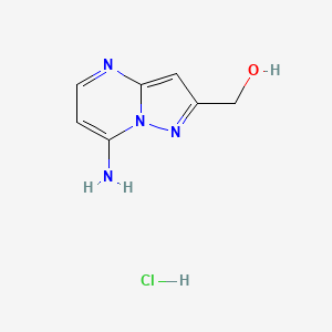 (7-Aminopyrazolo[1,5-a]pyrimidin-2-yl)methanol hydrochloride