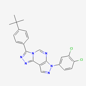 3-(4-tert-butylphenyl)-7-(3,4-dichlorophenyl)-7H-pyrazolo[4,3-e][1,2,4]triazolo[4,3-c]pyrimidine