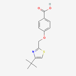 4-[(4-Tert-butyl-1,3-thiazol-2-yl)methoxy]benzoic acid