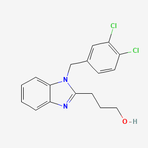 3-{1-[(3,4-Dichlorophenyl)methyl]benzimidazol-2-yl}propan-1-ol