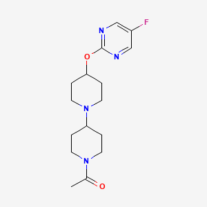 1-{4-[(5-Fluoropyrimidin-2-yl)oxy]-[1,4'-bipiperidine]-1'-yl}ethan-1-one