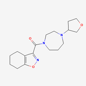 3-[4-(Oxolan-3-yl)-1,4-diazepane-1-carbonyl]-4,5,6,7-tetrahydro-1,2-benzoxazole