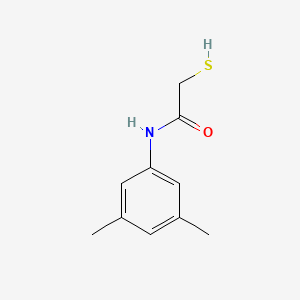 molecular formula C10H13NOS B12223533 Acetamide, N-(3,5-dimethylphenyl)-2-mercapto- CAS No. 114235-68-6