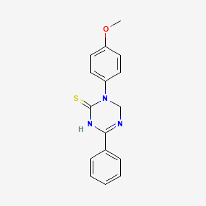 molecular formula C16H15N3OS B12223539 3-(4-Methoxy-phenyl)-6-phenyl-3,4-dihydro-1H-[1,3,5]triazine-2-thione 