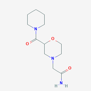 2-[2-(Piperidine-1-carbonyl)morpholin-4-yl]acetamide