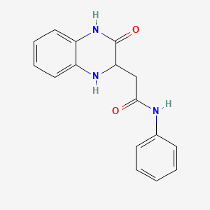 molecular formula C16H15N3O2 B1222355 2-(3-氧代-1,2,3,4-四氢喹喔啉-2-基)-N-苯基乙酰胺 CAS No. 36932-40-8