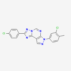 7-(3-chloro-4-methylphenyl)-2-(4-chlorophenyl)-7H-pyrazolo[4,3-e][1,2,4]triazolo[1,5-c]pyrimidine