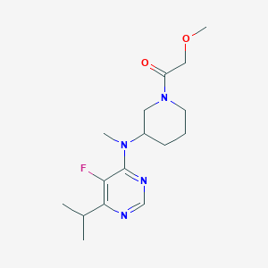 1-(3-{[5-Fluoro-6-(propan-2-yl)pyrimidin-4-yl](methyl)amino}piperidin-1-yl)-2-methoxyethan-1-one