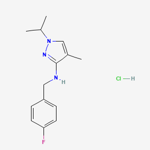 N-(4-fluorobenzyl)-1-isopropyl-4-methyl-1H-pyrazol-3-amine