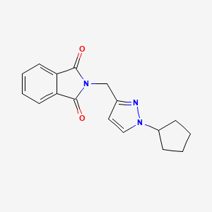 2-[(1-cyclopentyl-1H-pyrazol-3-yl)methyl]-1H-isoindole-1,3(2H)-dione