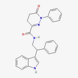 N-[2-(1H-indol-3-yl)-2-phenylethyl]-6-oxo-1-phenyl-1,4,5,6-tetrahydropyridazine-3-carboxamide