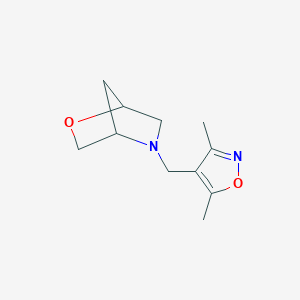 molecular formula C11H16N2O2 B12223673 5-((3,5-Dimethylisoxazol-4-yl)methyl)-2-oxa-5-azabicyclo[2.2.1]heptane 