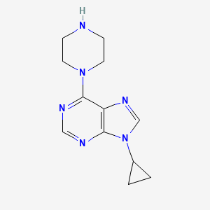 9-cyclopropyl-6-(piperazin-1-yl)-9H-purine