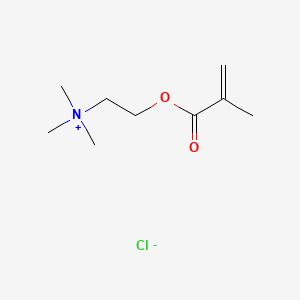 molecular formula C9H18ClNO2 B1222373 (2-(甲基丙烯酰氧基)乙基)三甲基氯化铵 CAS No. 5039-78-1