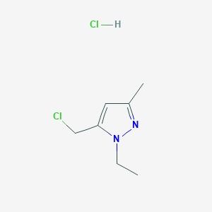 5-(Chloromethyl)-1-ethyl-3-methyl-1H-pyrazole hydrochloride