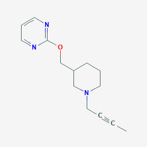 2-{[1-(But-2-yn-1-yl)piperidin-3-yl]methoxy}pyrimidine