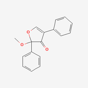 molecular formula C17H14O3 B1222377 2-甲氧基-2,4-二苯基-3(2H)-呋喃酮 CAS No. 50632-57-0