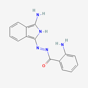 N-[(3-aminoisoindolylidene)azamethyl](2-aminophenyl)carboxamide