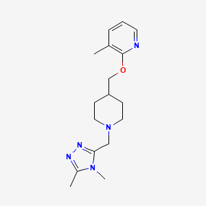 2-({1-[(4,5-dimethyl-4H-1,2,4-triazol-3-yl)methyl]piperidin-4-yl}methoxy)-3-methylpyridine