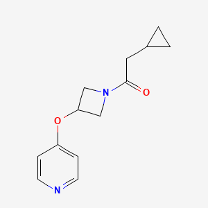 2-Cyclopropyl-1-[3-(pyridin-4-yloxy)azetidin-1-yl]ethan-1-one