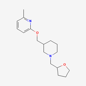 2-Methyl-6-({1-[(oxolan-2-yl)methyl]piperidin-3-yl}methoxy)pyridine