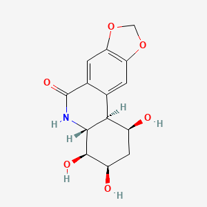 molecular formula C14H15NO6 B1222389 (+)-2,7-Dideoxypancratistatin 