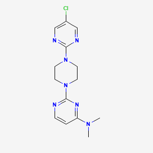 2-[4-(5-chloropyrimidin-2-yl)piperazin-1-yl]-N,N-dimethylpyrimidin-4-amine