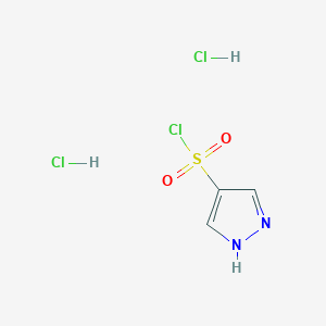 1H-pyrazole-4-sulfonyl chloride;dihydrochloride