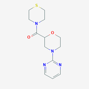 4-(Pyrimidin-2-yl)-2-(thiomorpholine-4-carbonyl)morpholine