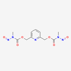 molecular formula C11H13N5O6 B1222395 N,N'-Dinitrosopyridinol carbamate CAS No. 71799-98-9