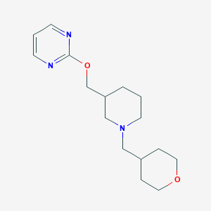 2-({1-[(Oxan-4-yl)methyl]piperidin-3-yl}methoxy)pyrimidine