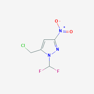 5-(Chloromethyl)-1-(difluoromethyl)-3-nitro-1H-pyrazole